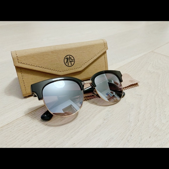 Unisex eyebrow mirror lenses sunglasses - Picture 2 of 4